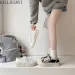 for Woman 2024 Summer New Fashion Women Casual Flats Canvas Women's Vulcanized Sneakers Walking Female Shoes_vogvips.com