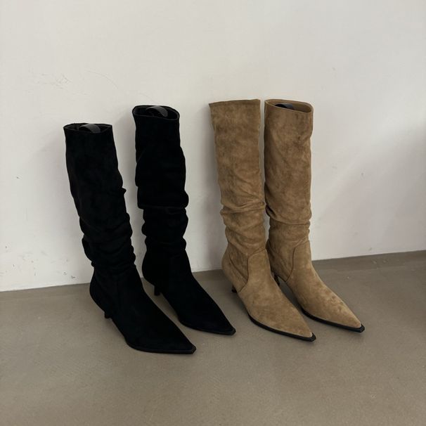 2025 Autumn Winter New Knight Long Fashion Versatile Women's British Style Over-the-Knee High Slim Boots_vogvips.com