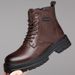 European Warm Series 2025 Autumn Winter New High-top Cotton With Fleece Lining, Warm Work Martin Boots, Men's Thick-soled Shoes 2361_vogvips.com