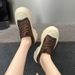 Trendy Popular Women's Sneakers 2026 Spring/autumn New Model, Stylish Attractive, Made Of Top-quality Genuine Leather_vogvips.com