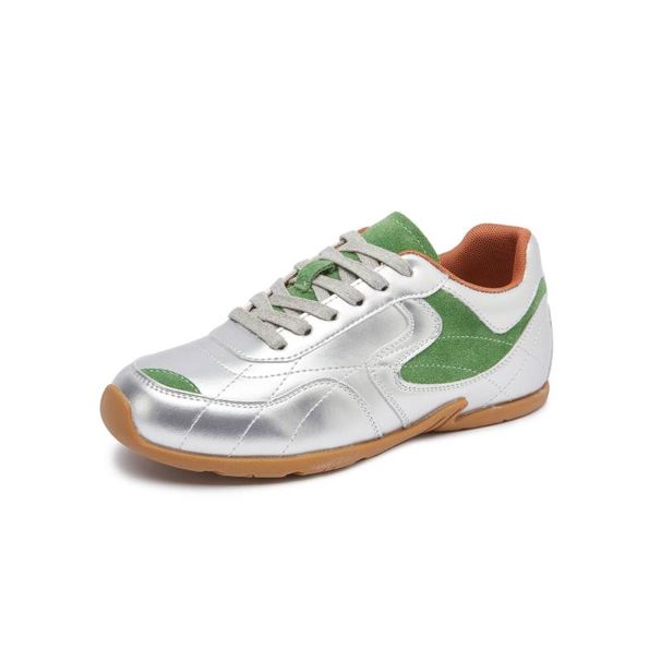 Mingliu New leather De training shoes 2025 spring retro flat sports shoes casual matching shoes women match color Forrest Gump shoes_vogvips.com