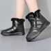 New High-top Cotton Shoes For Women, Warm And Fleece Snow Boots, 2025--1 Mom Shoes_vogvips.com