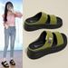Retro Platform Flip-flops For Women, 26 Summer New Style, Casual Single-strap Sandals_vogvips.com