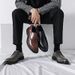 Summer New Men's Leather Formal Business British Style Versatile Casual Suit Hairstylist Wedding Trendy Shoes For Men_vogvips.com