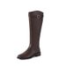2024 Autumn Winter New Low Heel High Tube Knight Round Toe Over Knee Long Slimming Martin Boots Women_vogvips.com