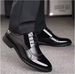Formal men's leather shoes men's pointed black British business Youth increased casual shoes breathable soft a generation of hair_vogvips.com