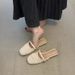 Braided Open Toe Mules For Women, New Spring Summer Style, Evening Cool Slippers_vogvips.com