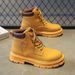 European Warm Series Autumn New Breathable High-top Martin Men's British Style Work Thick-soled Short Boots Casual Shoes_vogvips.com