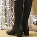 326-36 Pointed Thick Heel Martin Boots, Casual, Fashionable, Elegant, Personalized, Denim Versatile Women's Boots_vogvips.com