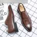 Euro Step 2025 Summer Breathable British Brogue Business Formal Leather Men Korean Style Trendy Casual Large Size Men's Shoes_vogvips.com