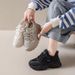 Shit-Stepping Feel Thick-Soled Dad Shoes For Women 2025 New Autumn Style Foot-Slimming Size 34 Shock-Absorbing Running Sports Shoes_vogvips.com