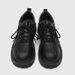 Men's Classic Black Derby Shoes With Thick Sole & Height Increase – Stylish Low-Cut Business Casual Footwear_vogvips.com