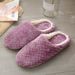 Women Indoor Slippers Warm Plush Home Slipper Autumn Winter Shoes Woman House Flat Floor Soft Silent Slides For Bedroom_vogvips.com