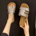 Sandals Women Slides Slippers Work Arch Support Leisure Breathable Flexible Party Waterproof Luxury Shoes_vogvips.com