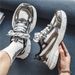 Spring New Breathable Mesh Sports Men's Trend Versatile Thick Sole Anti Slip Casual Running Dad Shoes_vogvips.com
