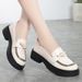 2025 New Soft Loafers Slip-On For Spring And Autumn Versatile Comfortable Height-Increasing Casual Women's Leather Shoes_vogvips.com