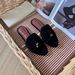 LP One Word Slippers For Women 2024 Summer New Style Tassel Leather Versatile Lazy Flat Bottom Open Toe Casual Outerwear_vogvips.com
