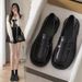 2025 Spring New Leather Women's Loafers Work, Soft Sole British Style Versatile Single Shoes For Women_vogvips.com