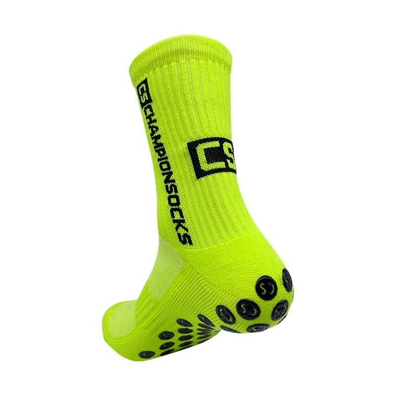 Men's Terry Cloth Bottom Iron On Anti Slip Mid Calf Soccer Socks, Sports Socks, Sweat Wicking Socks_vogvips.com