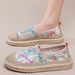 Summer Meh Breathable Small Fragrance Style Fiherman For Women 2025 New Linen Woven Caual Flat Old Beijing Cloth_vogvips.com