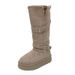 Small Thick-soled Long-tube Snow Boots For Women's Winter Heightening, Piling And Thickening Thermal Cotton Shoes_vogvips.com