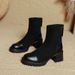 Martin Boots For Women 2025 New Autumn Winter Women's Boots British Style Chunky Heel Thick Sole Short Boots French Style Slimming_vogvips.com