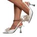 A Large Quantity Of New European American Foreign Trade Sexy Bowknot Wine Glass Heel Electroplated Square Toe Sandals_vogvips.com