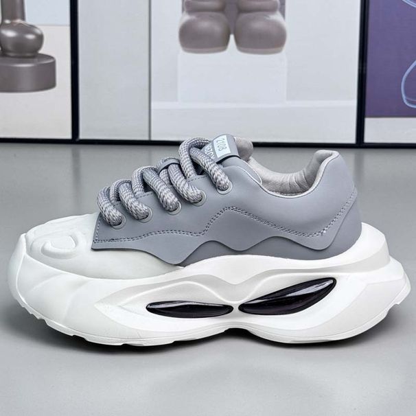 Men's Newan Style Trendy Niche Thick-Soled Height-Increasing Winter Comfortable Internet-Famous Low-Top Air-Cushioned_vogvips.com