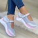 Women Fashion Vulcanized S Platform Solid Color Flats Ladies Shoes Casual Breathable Wedges Ladies Walking_vogvips.com