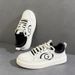 Top Layer Cowhide White Sneakers 2025 Summer New Thick Sole Breathable Casual Ultra-light Non-slip Youth Trendy Shoes_vogvips.com