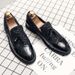 Euro Step Large Size Casual Morning Leather Brogue Gold Set Lightweight Loafers Tassel Formal Men's Shoes_vogvips.com