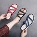 Outer Wear Korean Style For Women Soft 2026 Summer New Trendy Beach Fashion Color Block Thick Sole Slippers_vogvips.com