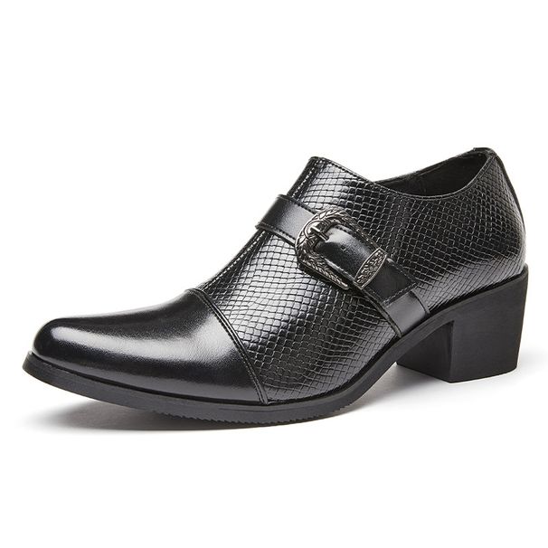 Vintage High Heels Cross-Border Business Formal Leather Men's Fashion Cuban Export Large Size Casual Shoes Men_vogvips.com