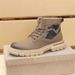 European Style Martin For Men 2025 New Retro Short Cow Suede Work Soft Sole Height Increasing Yellow Boots_vogvips.com