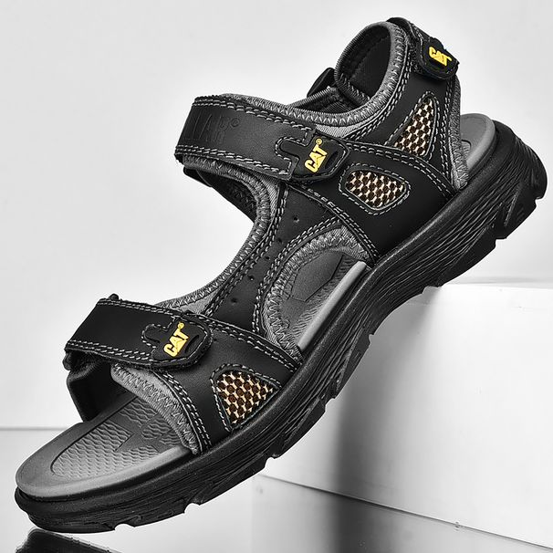 Casual New Beach Summer Large Men's Outdoor Leather Sandals_vogvips.com