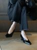 Suitable Commuting Temperament, High Heels, New Black Square Toe, Shallow Mouth, Thick Heel French Women's Singles Shoes_vogvips.com