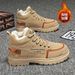 European Warm Series Men's Snow Winter Northeast Fleece Lined Thickened Warm Cotton Shoes Waterproof Non-Slip Trendy High-Top Work Martin_vogvips.com