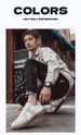 Retro Leather Color Matching Platform Casual Sports Board Shoes Dexun Flying Weaving Matte Platform Men's Shoes_vogvips.com