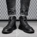 European Warm Series Winter New British Style Genuine Leather Martin Fashion Casual High-top Men's Shoes Trendy Work Boots_vogvips.com
