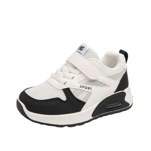 2026 Autumn New Children's Double Mesh Sports Color-Contrast Casual Shoes With Velcro, Toddler Shoes, Sizes 26-37_vogvips.com