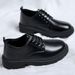 Men's Summer New Breathable And Waterproof Chef Men's Leather Korean Version Versatile Thick Soled Casual Board Shoes,_vogvips.com