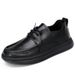 European Warm Series New Casual Leather Shoes For Men, Soft Sole, Trendy, Versatile, Fleece-Lined, Comfortable, Warm, Men's Cotton Shoes,_vogvips.com