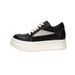 Height-increasing Cowhide Men's Big Head Leather Shoes Comfortable Thick-soled Height-increasing Retro Board Shoes Casual Shoes_vogvips.com
