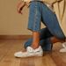 Retro-style Agand Training Shoes, Lightweight And Comfortable For Everyday Wear, Velcro Women's Shoes, Fashionable Flats._vogvips.com