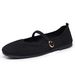 Women's Soft Flat Mary Jane Shoes - Lightweight Slip-On Casual Pumps For Daily Wear & Korean Style Outfits_vogvips.com