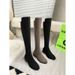 2026ss SW For New Long Women Petite High Slim Knight Genuine Leather Versatile Wide Tube Circumference 5050 Over-the-Knee Suede_vogvips.com