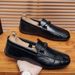 Bean New Style Men's Business Casual Leather Shoes High-End British Loafers_vogvips.com