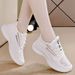 Breathable Single-mesh Sports For Women, 2026 Summer New Women's Fly-knit Mesh Running Shoes, Slip-on Casual White Shoes_vogvips.com