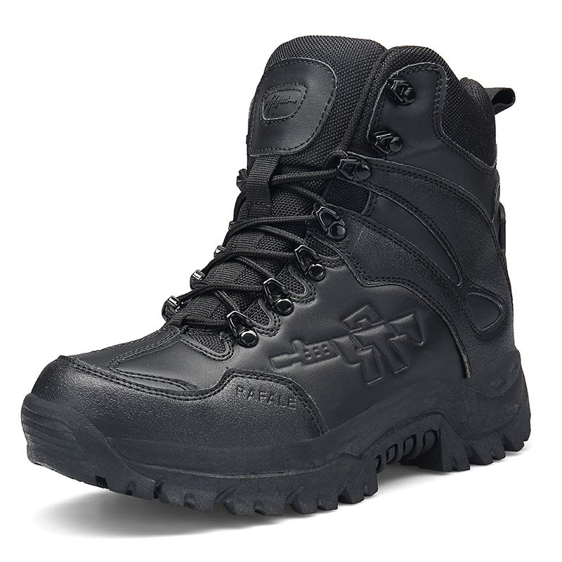 Große Größe Neue High-Top Outdoor Taktische Stiefel Wüstenstiefel Herren Warme Schneestiefel Wanderschuhe_vogvips.com