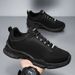 Men'S Breathable Knit Athletic Shoes - Comfortable, Shock-Absorbing, Non-Slip Lace-Up Running Shoes, All-Season Mid-Top, For Jogging And Walking, Athl_vogvips.com